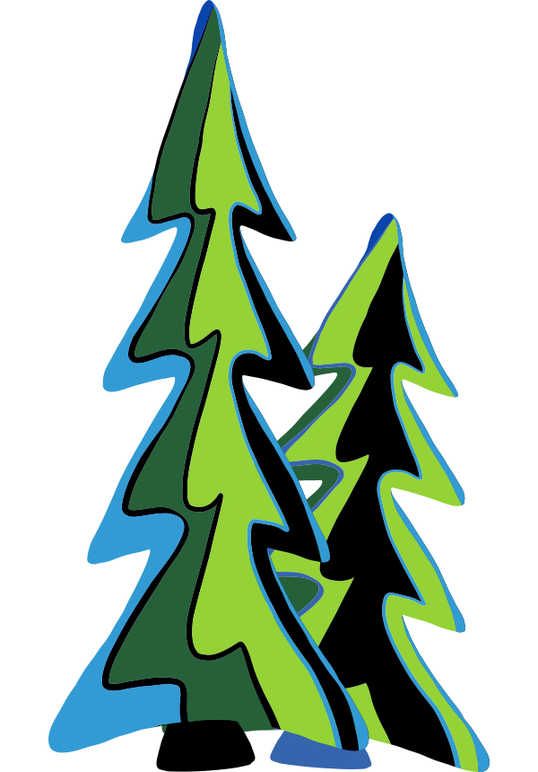 Junior Rollers Pine Trees Accent
